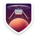 GitHub Mars 2020 Helicopter Contributor logo